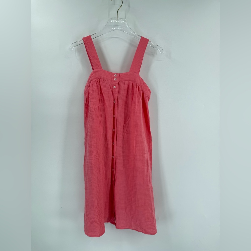 Pink Sleeveless Button-Down Nightgown - Picture 3 of 6